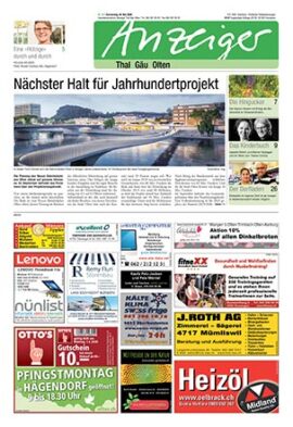 E-Paper Titelseite Anzeiger TGO