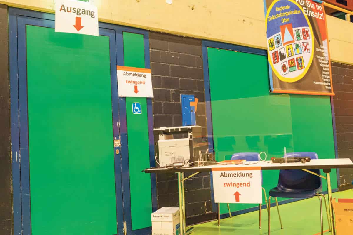 Impfzentrum in der Stadthalle Olten / Anzeiger Thal Gäu Olten