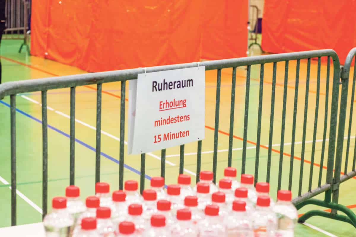 Impfzentrum in der Stadthalle Olten / Anzeiger Thal Gäu Olten