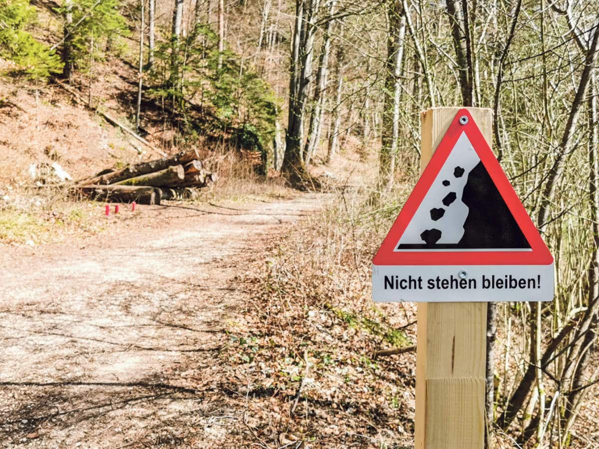 Steinschlag beim Holzweg Thal / Anzeiger Thal Gäu Olten