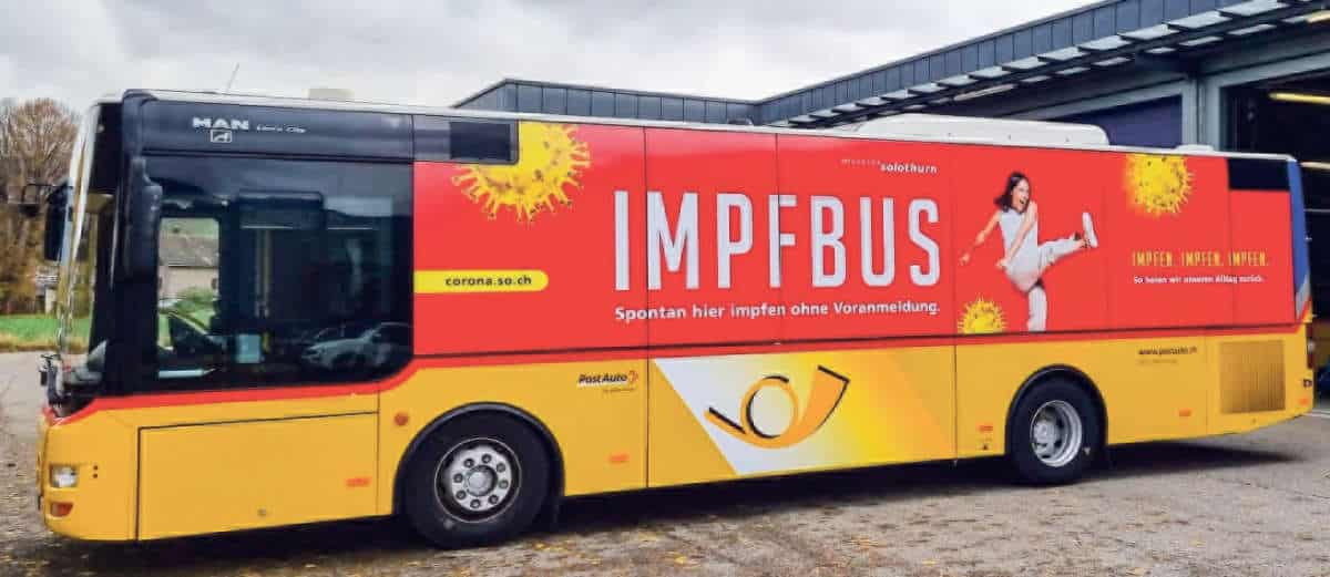 Impfbus Kanton Solothurn / Anzeiger Thal Gäu Olten
