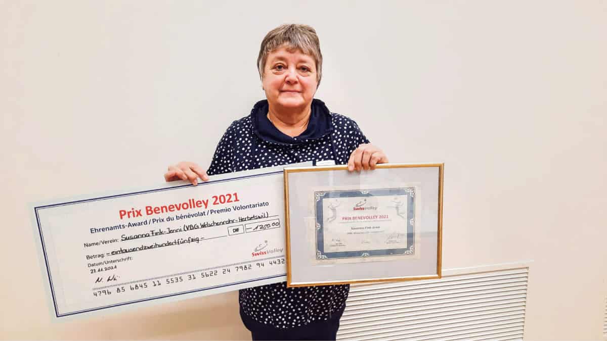 Susanna Fink-Jenni, Gründerin der Volleyballgruppe Welschenrohr-Herbetswil / Anzeiger Thal Gäu Olten