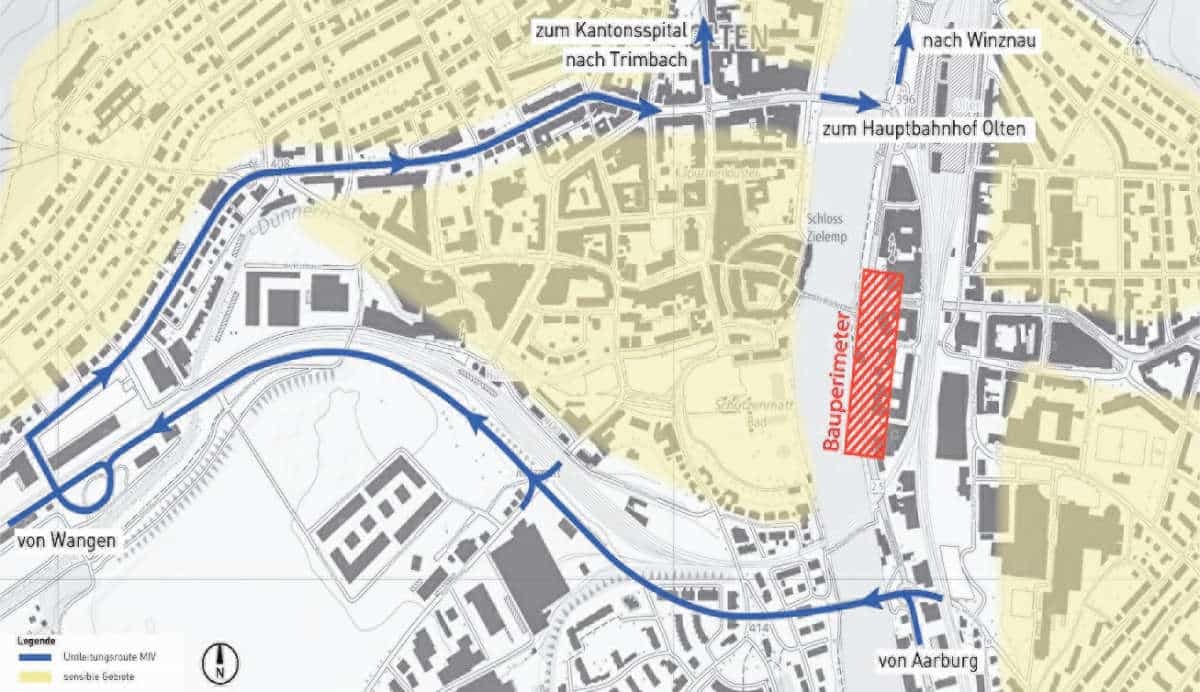 Bahnhofquai Olten / Anzeiger Thal Gäu Olten