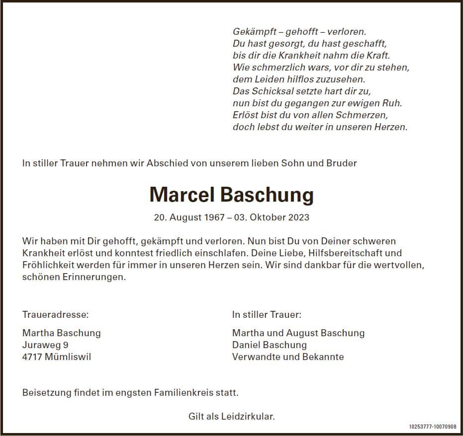 Marcel Baschung (1967) Anzeiger TGO
