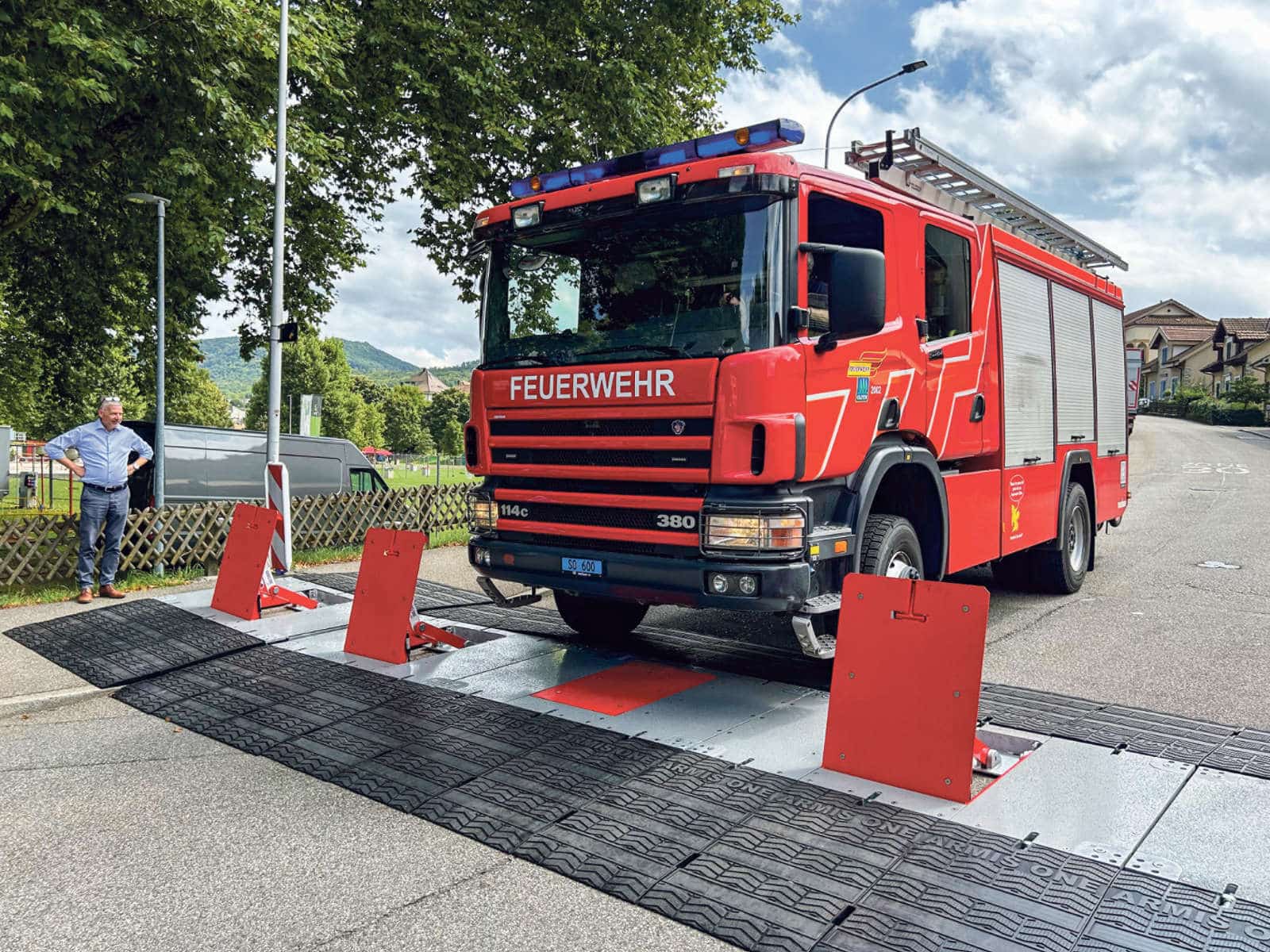 Fahrzeugsperren an der Chilbi Olten / Anzeiger Thal Gäu Olten