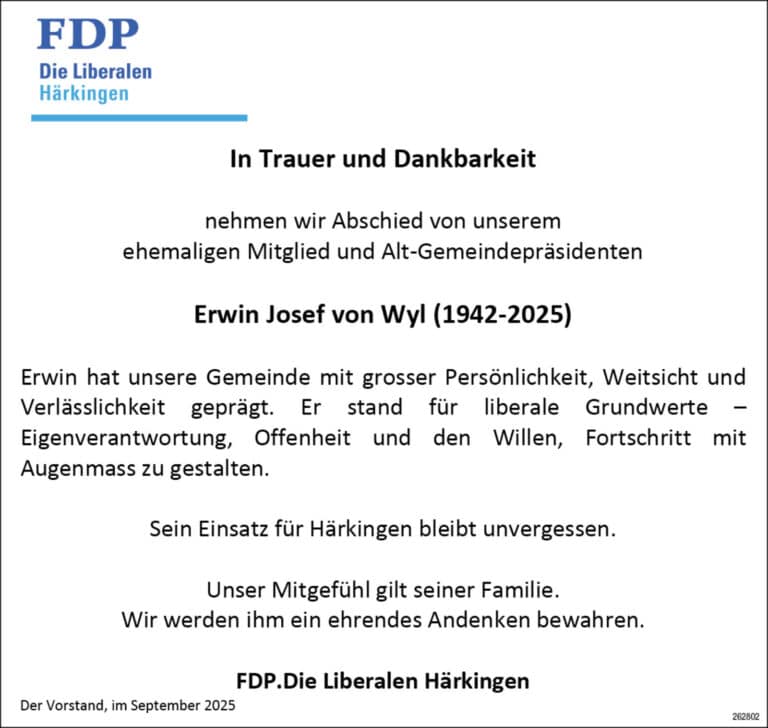 Erwin Josef von Wyl 1942 Todesanzeige / Anzeiger Thal Gäu Olten