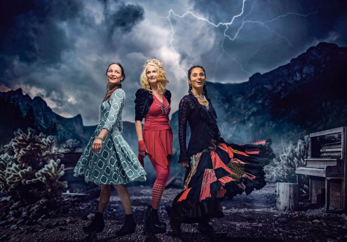 Die «Rote Zora» (von links): Barbara Berger, Christine Lauterburg und Nathalie Huber.