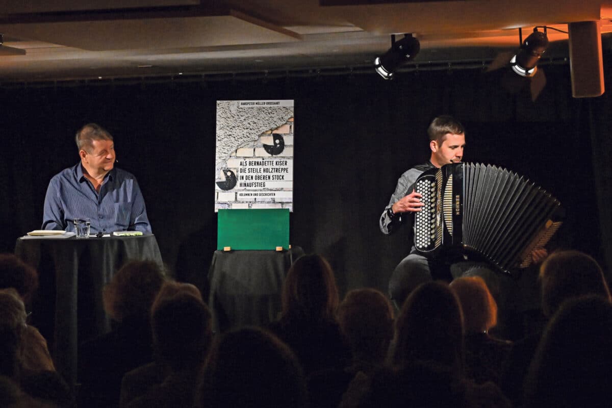 Am Jubiläumsabend auf der Bühne: Hanspeter Müller-Drossaart und Fränggi Gehrig