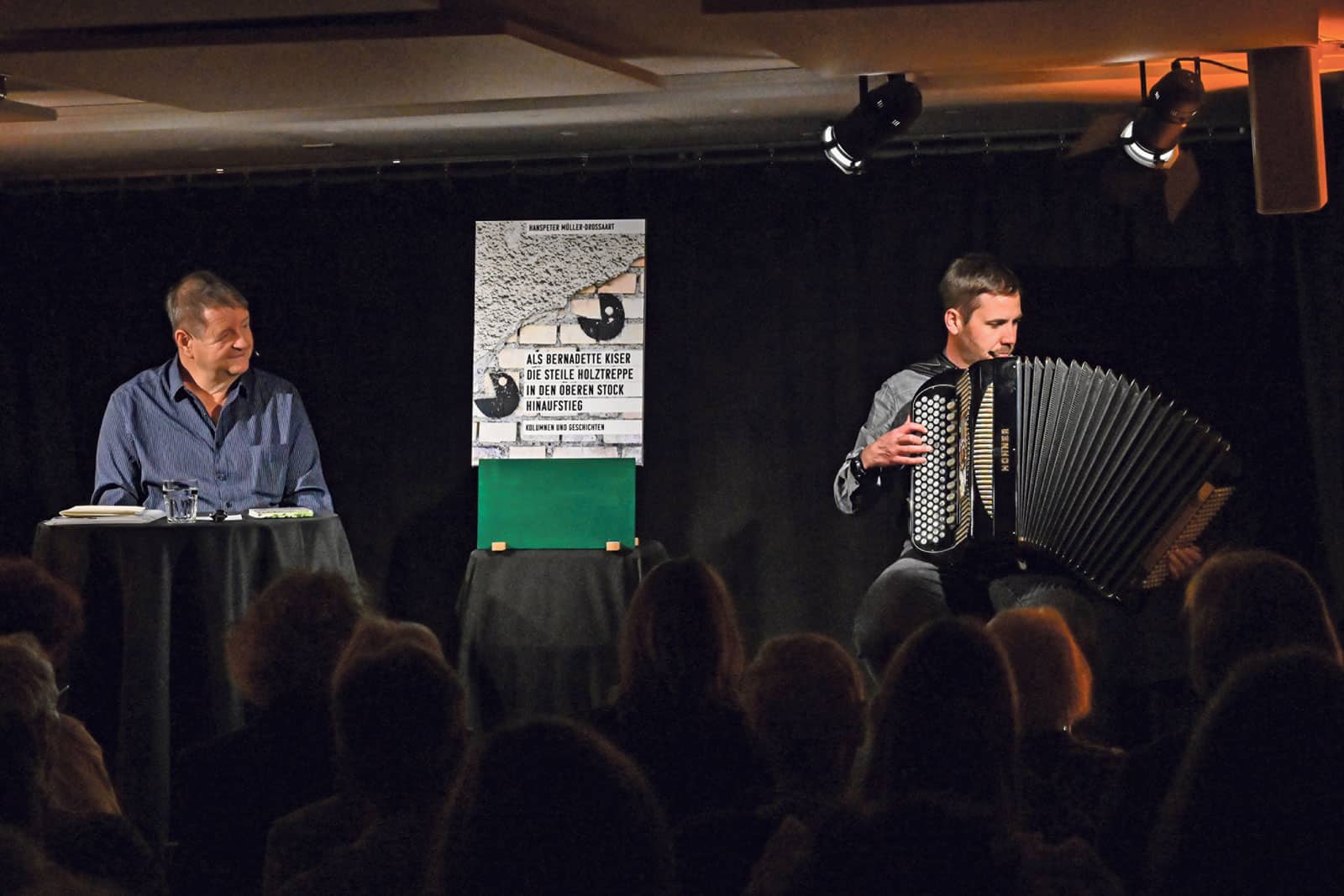 Am Jubiläumsabend auf der Bühne: Hanspeter Müller-Drossaart und Fränggi Gehrig