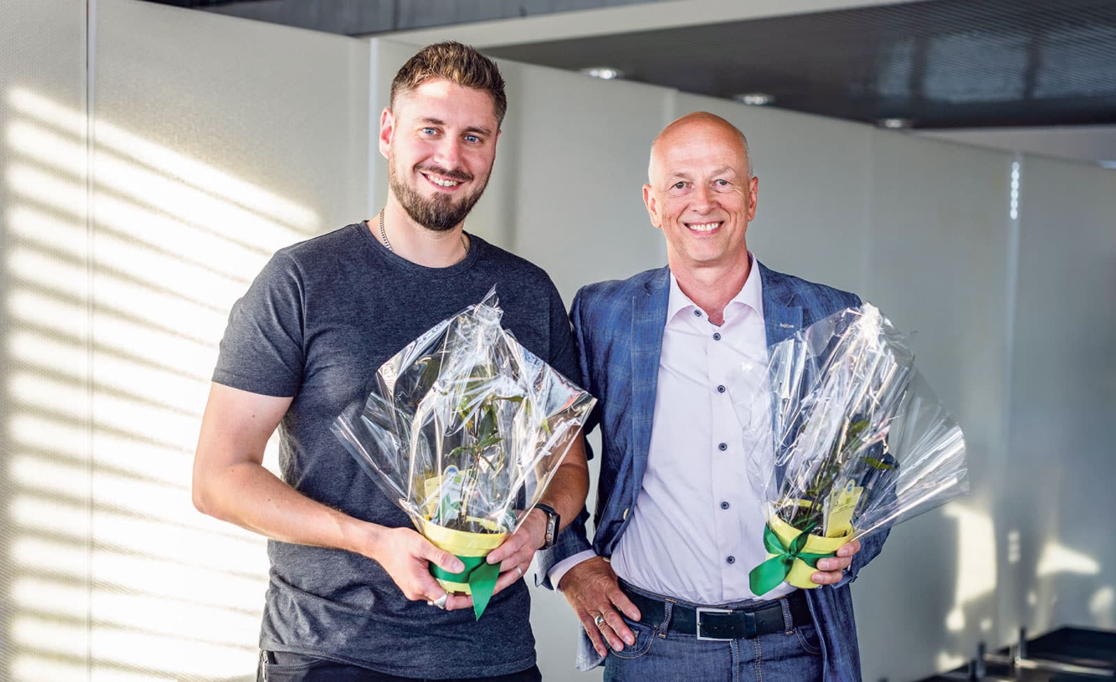 Sie wurden in Egerkingen neu in den Vorstand der Krebsliga Solothurn gewählt: Simon Nünlist (links) und Reto Gribi.