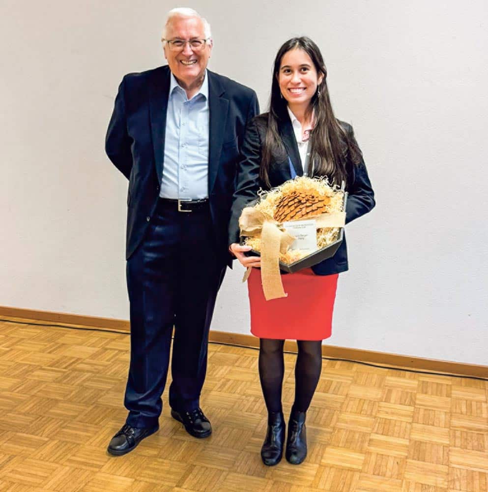 Herzlicher Empfang in Oberbuchsiten mit Gemeindepräsident Jonas Motschi.