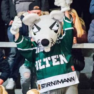 Die Maus im Publikum, im Swiss Eishockey Cup 1/16 FINAL zwischen dem EHC Olten und dem SC Langenthal am 19.09.2017,im Stadion Kleinholz in Olten